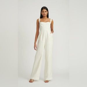 Saloni Ivory Rachel Jumpsuit NWT